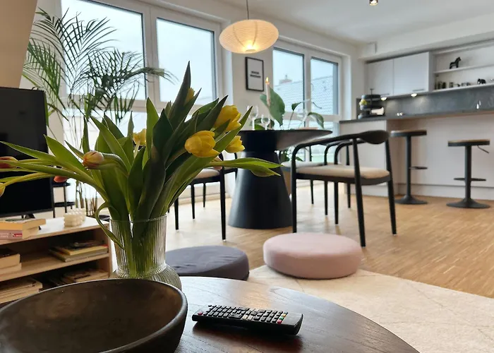 Appartement Neues Modernes Dachgeschossloft Naehe Zentrum Uni Messe *